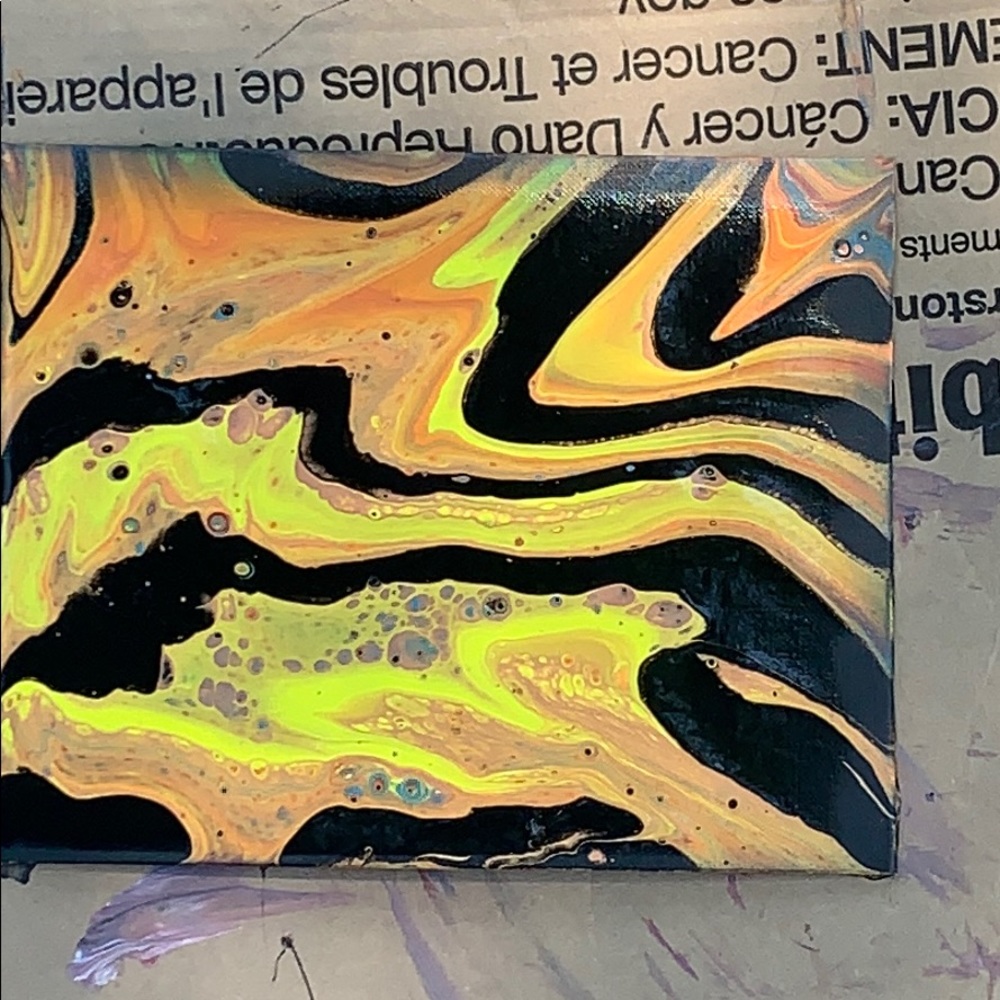 8 x 10 inch painting on cardboard canvas